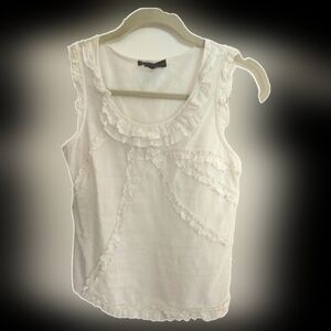 Linen Ruffled Blouse